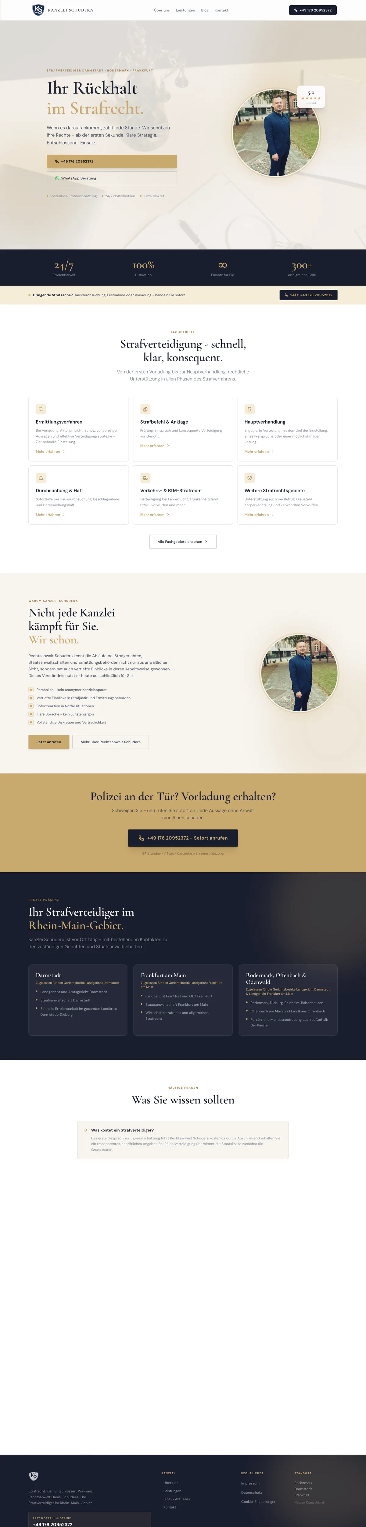 Website von Rechtsanwalt Daniel Schudera