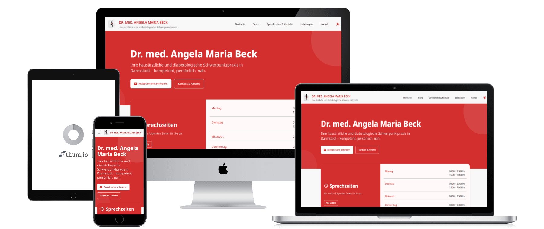 Praxis Dr. med. Angela Maria Beck Website