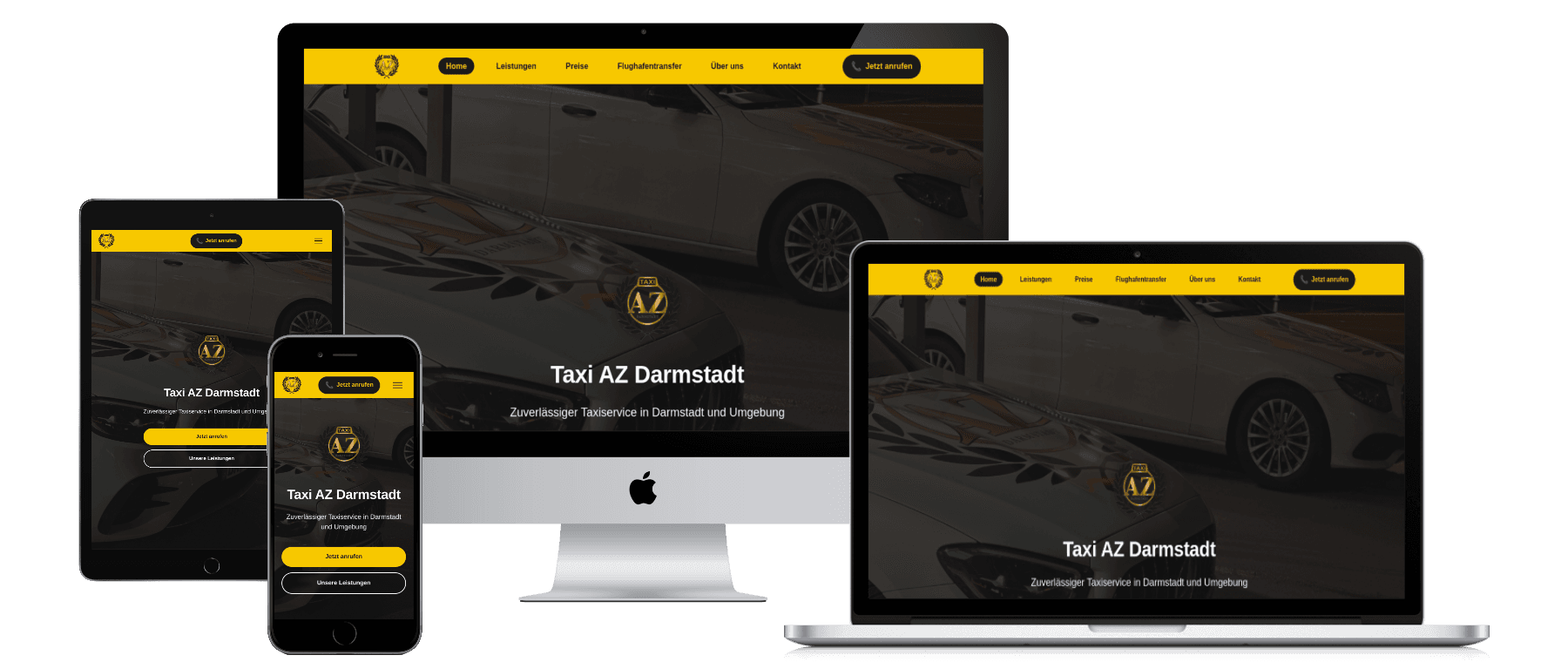 Taxi-AZ Darmstadt Website