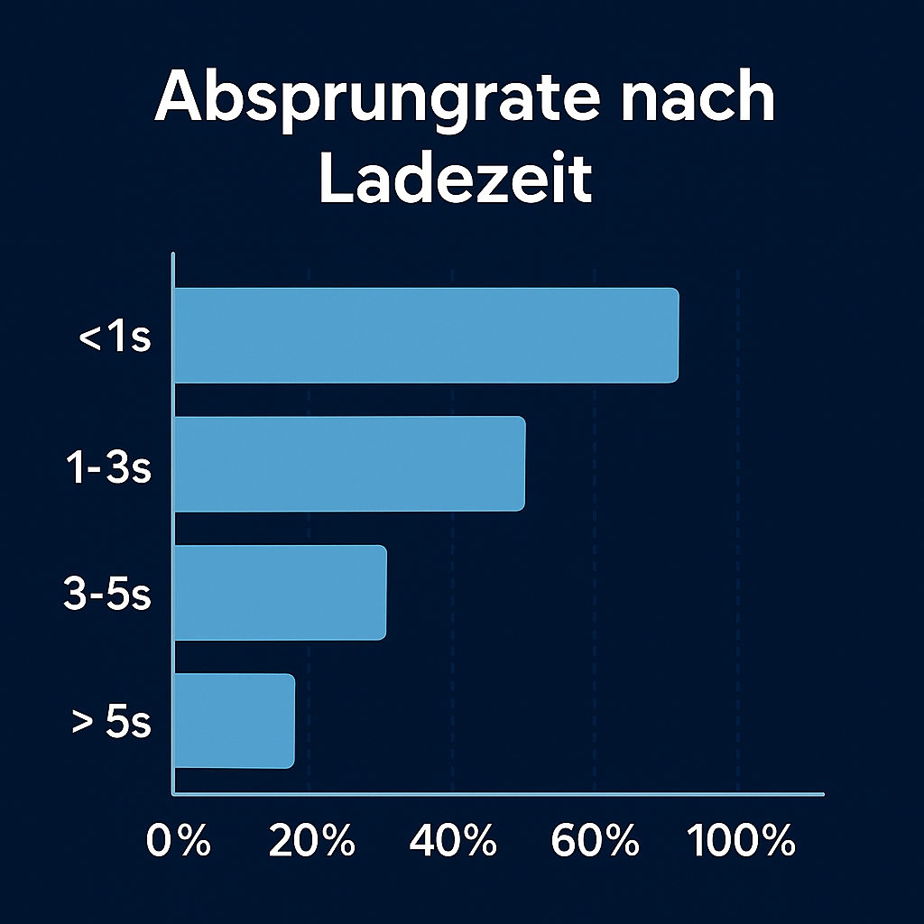 Grafik: Absprungrate nach Ladezeit